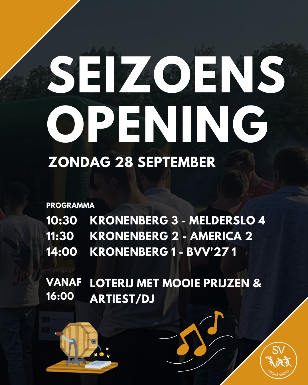 SEIZOENSOPENING SV KRONENBERG ⚽